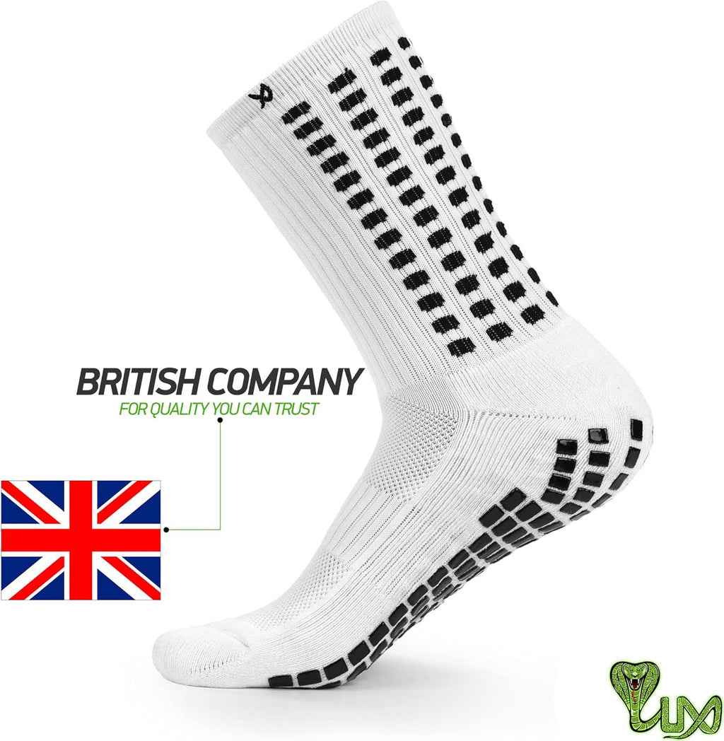 Lux Dual Grip Soccer Socks for Men and Women - Enhanced Performance and Comfort with Griparray Technology