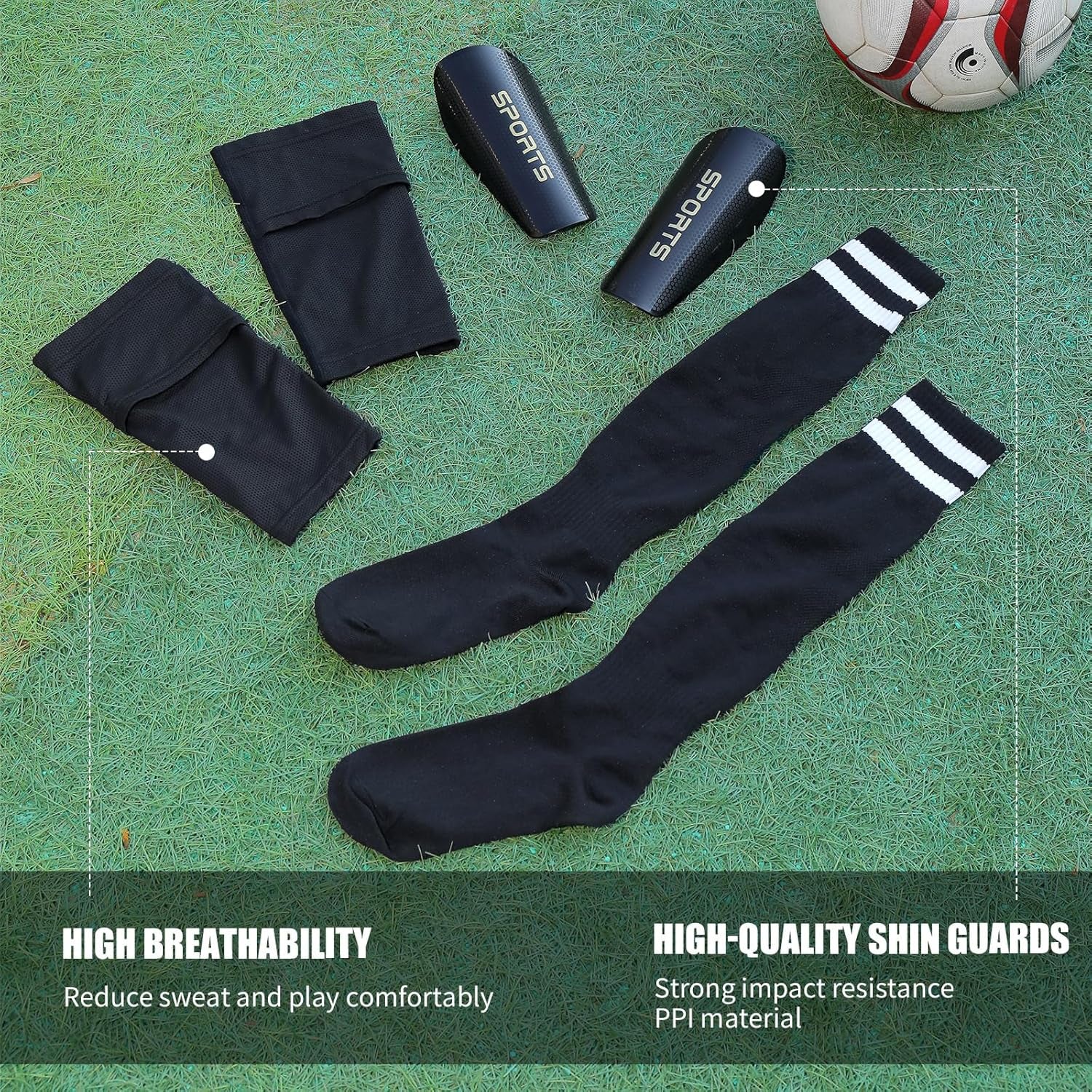 Professional Soccer Shin Guards for Youth and Adults, Boys and Girls.