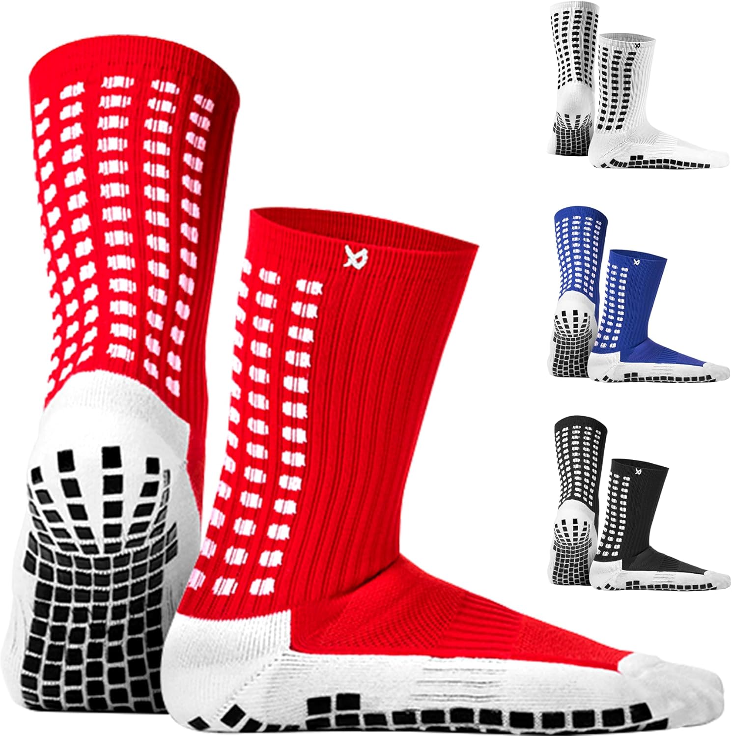 Lux Dual Grip Soccer Socks for Men and Women - Enhanced Performance and Comfort with Griparray Technology