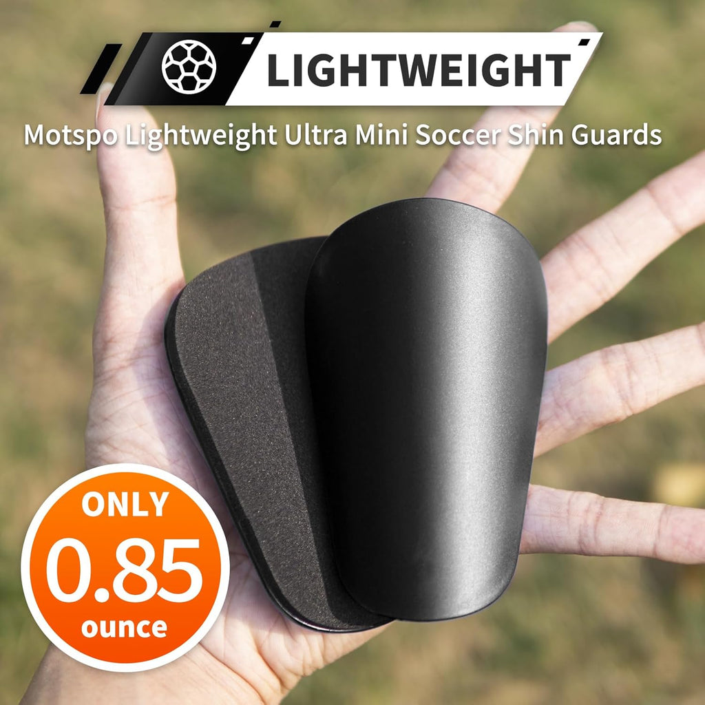 Ultra Lightweight Mini Shin Guards - Perfect Fit for Toddlers, Kids, Youth, and Adults - Comfortable Extra Small Soccer Shin Pads for Maximum Agility
