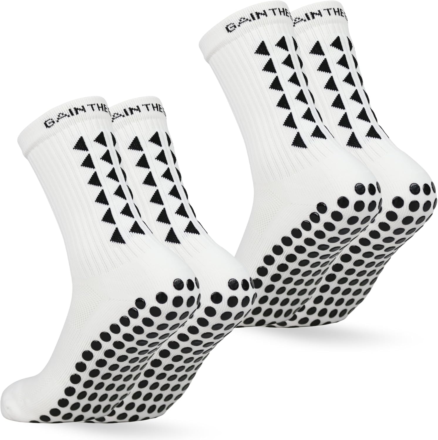 Soccer Grip Socks Set - White