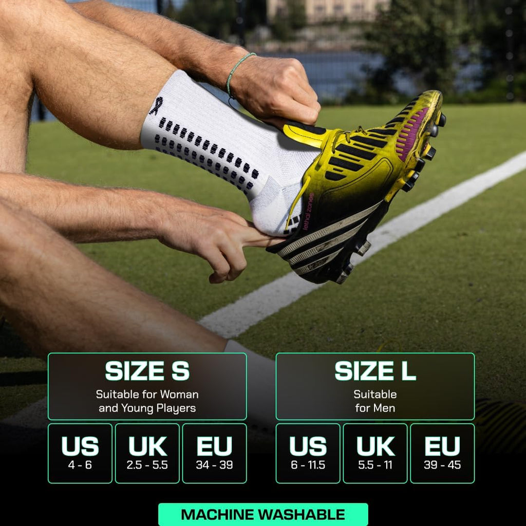 Lux Dual Grip Soccer Socks for Men and Women - Enhanced Performance and Comfort with Griparray Technology