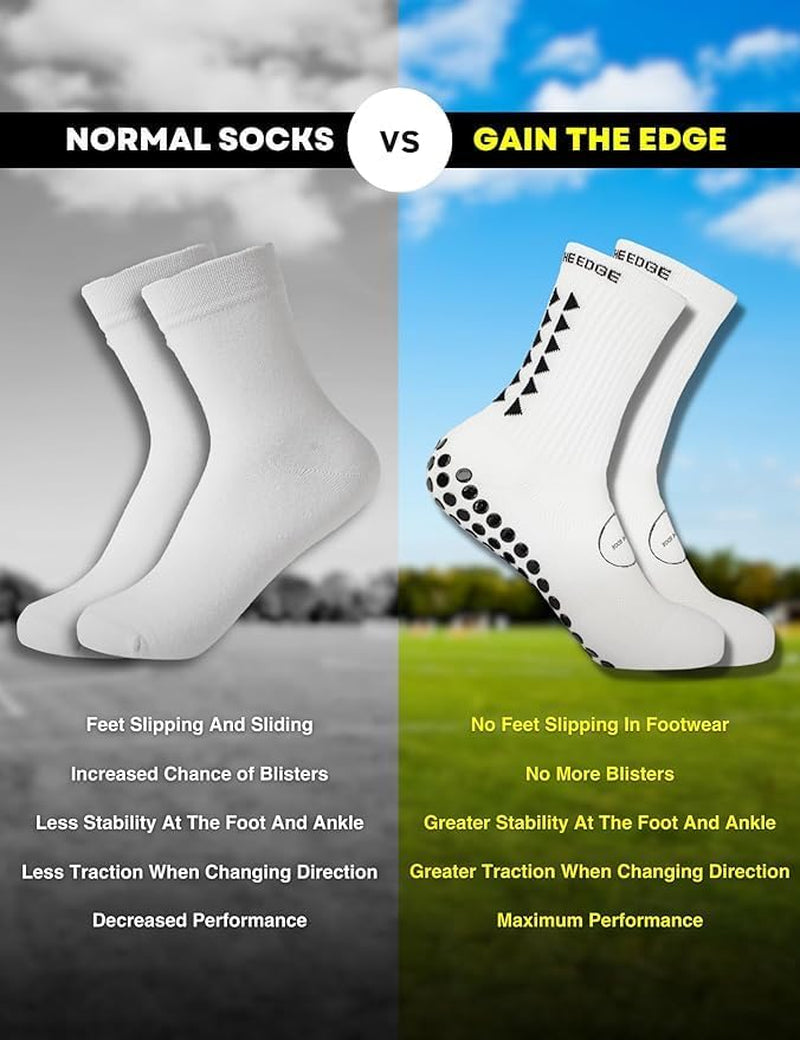 Soccer Grip Socks Set - White